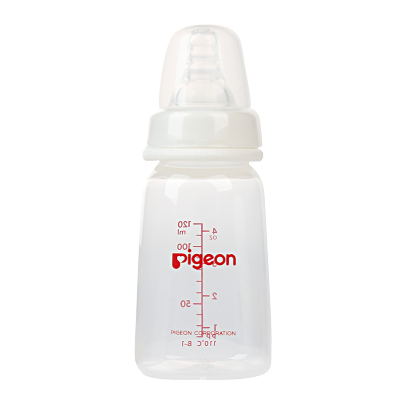 Bình sữa PP Vuông 120ml (Núm si cao cấp)